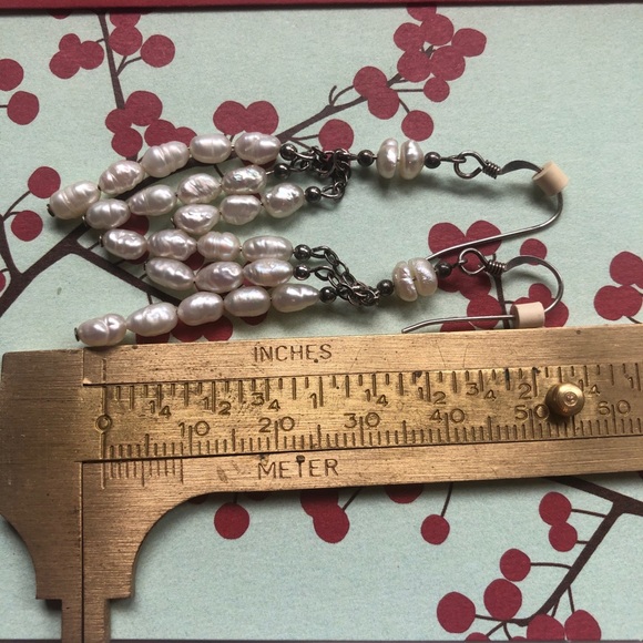 Fresh rice pearl chandelier earrings - Picture 4 of 4